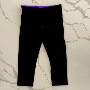 Reversible Lululemon Workout Capri Pants